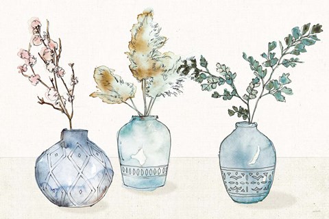 Framed Fresh Farmhouse I Blue Print