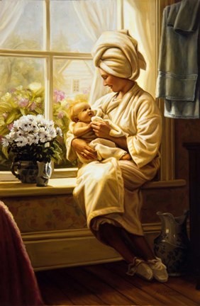 Framed Mother And Child Print