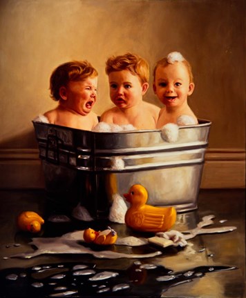 Framed Rub A Dub Dub Print