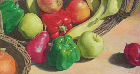 Framed Basket Full Print