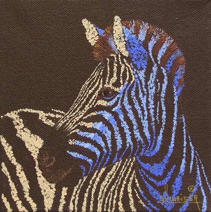 Framed Zebra Print