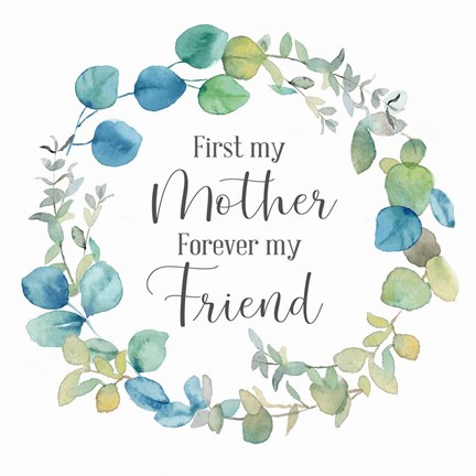 Framed Mother&#39;s Day Eucalyptus III-Forever Friend Print