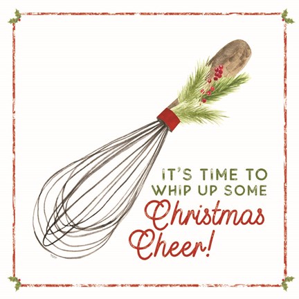 Framed Home Cooked Christmas V-Christmas Cheer Print