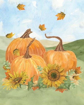 Framed Fall Sunshine III Print