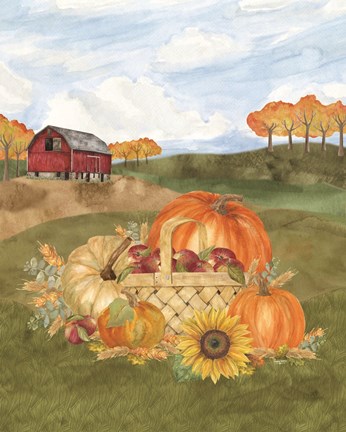 Framed Harvest Season VI Print