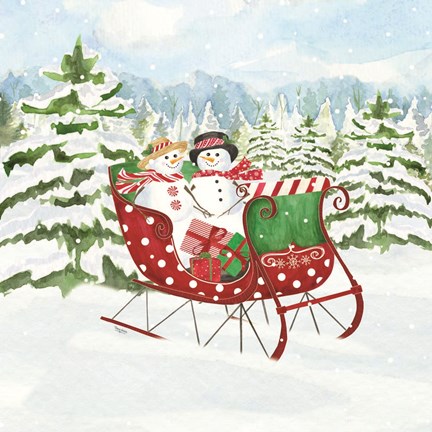 Framed Peppermint Holiday VII Print