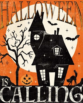 Framed Halloween is Calling III Print