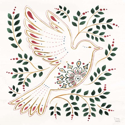 Framed Holiday Sparkle VIII Print