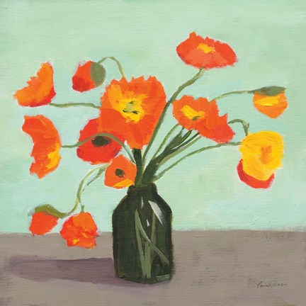 Framed Orange Poppies Print