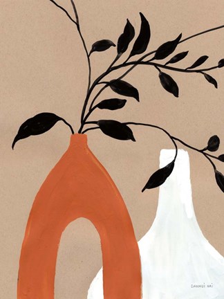 Framed Slender Stems I Print