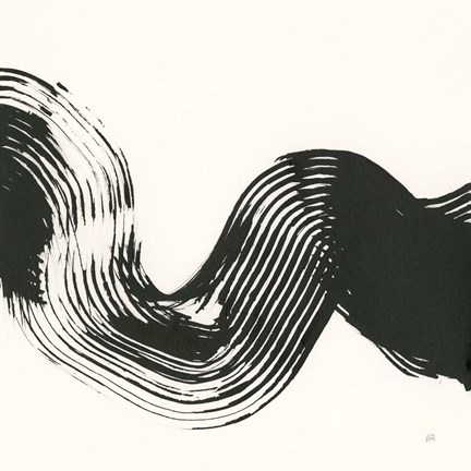 Framed Brushed V Print