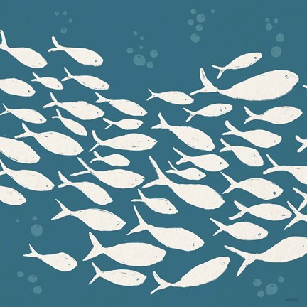 Framed Seaside Style VI Print