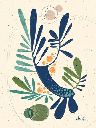 Framed Nordic Trees 1 Print