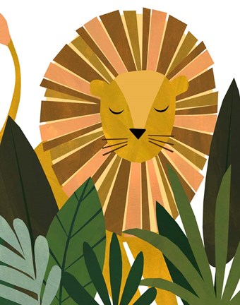 Framed Liam The Lion Print