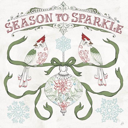 Framed Christmas Season III Print