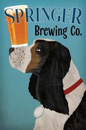 Framed Springer Brewing Co Print