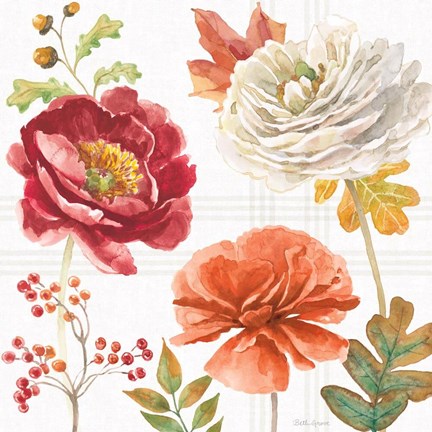 Framed Wooded Harvest IX Print