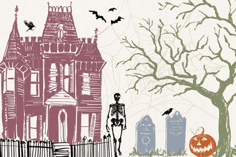 Framed Haunted I Color Print