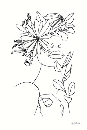 Framed Rooted I BW Print