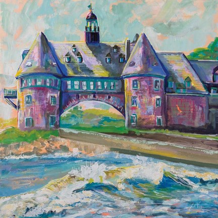 Framed Coastal Towers Print