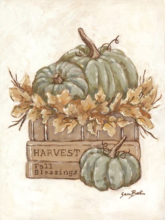 Framed Harvest Your Blessings Print