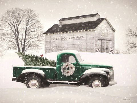 Framed Christmas at Oak Hollow Farm Print