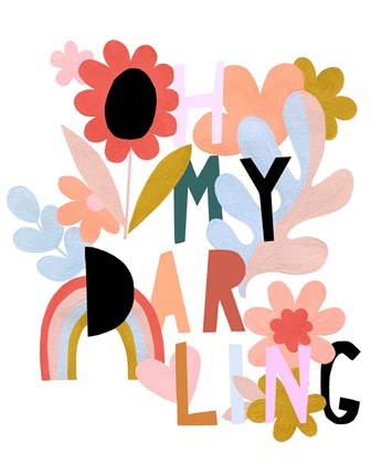 Framed Oh My Darling Print