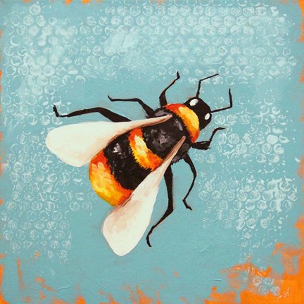 Framed Bee Painting Print