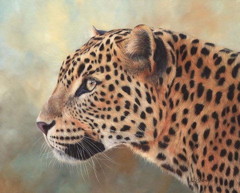 Framed Leopard Side Profile Print