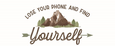 Framed Lost in Woods panel I-Find Yourself Print