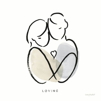 Framed Lines of Life II Print