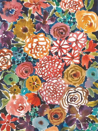 Framed Petal Play III Print