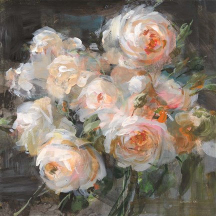 Framed Braderie Roses Print