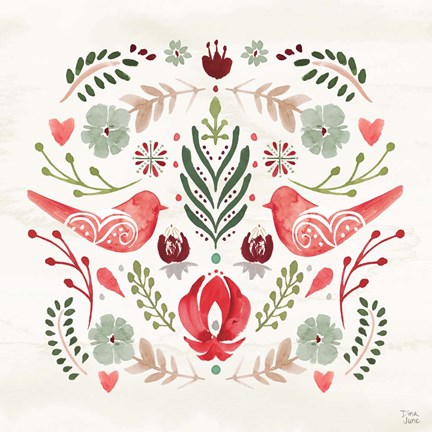 Framed Festive Season III Print