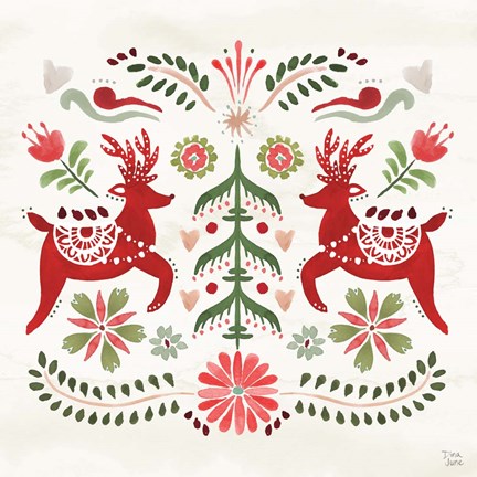 Framed Festive Season II Print