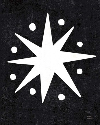 Framed Christmas Whimsy Star Print