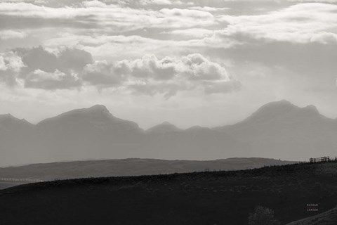 Framed Mountain Layers Print