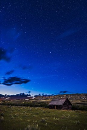 Framed Ursa Major Over Old Farmstead, Saskatchewan, Canada Print