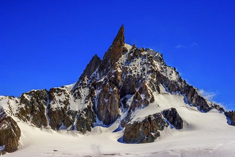 Framed Dente Del Gigante Mountain in the Mont Blanc Massif Print