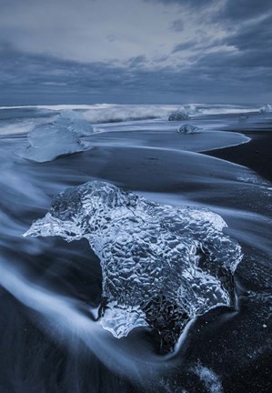 Framed Ocean View, Iceland Print