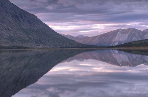 Framed Mountain View, Carcross, Yukon, Canada Print