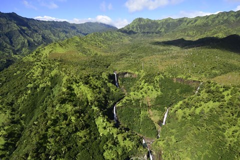 Framed Aerial View Of Koloa Print