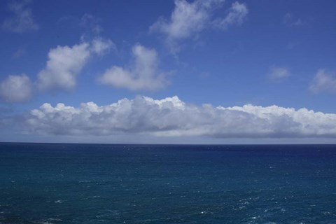 Framed Pacific Ocean, Kauai, Hawaii Print