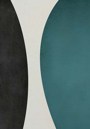 Framed Colored Shapes Print