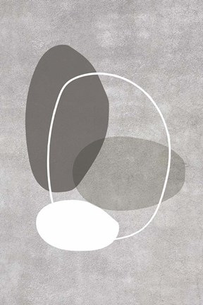 Framed Four Ovals Print