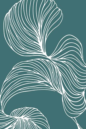 Framed Freeform Leaves I Print