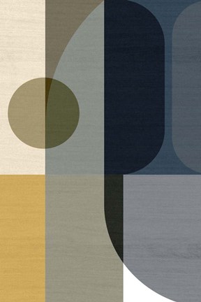 Framed Geometric Shapes I Print