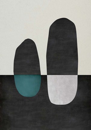 Framed Inverted Shapes Print