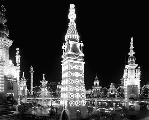 Framed Luna Park, Coney Island, 1905 Print