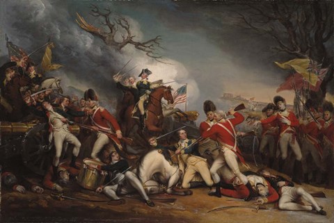Framed Death of General Mercer at the Battle of Princeton Print